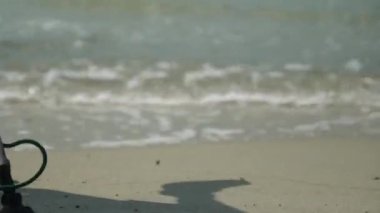 Adamın biri elinde metal dedektörüyle kıyı şeridi boyunca yürüyor. Dalgalar yavaşça kuma yuvarlanıyor. Deniz kenarındaki hazine avının heyecan verici macerası.