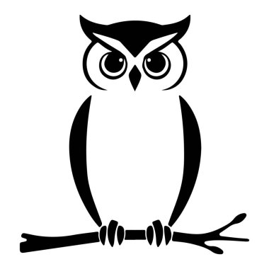 Baykuş Simgesi Sanat Tasarımı.