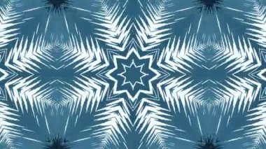 Koyu Mavi Tekneler ve Su 'nun Soyut Kaleydoskopik Sanatı