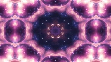 Kozmik Kaleydoskop: Mor ve Mavi Renklerin Göksel Fraktal Mandala 'sı