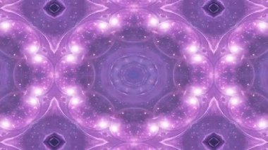 Kozmik Mor Kaleydoskop: Uzayda Parlayan Çiçek Mandala