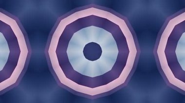 Pembe ve Mor Yıldız Şekilli Soyut Kaleydoskopik Desen