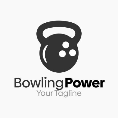 Bowling logosu tasarım vektör şablonu