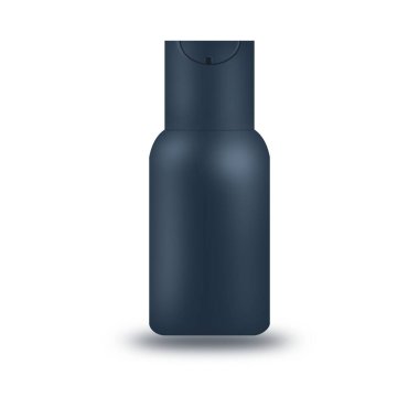 Clean Plastic Cosmetic Bottle Mockup  clipart