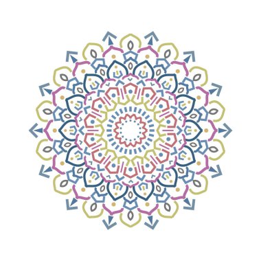 Mandala süsü. Klasik dekoratif öğeler