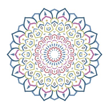 mandala. Etnik süs tasarımı. el çizimi arkaplan