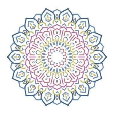 Güzel mandala süsü. vektör illüstrasyonu
