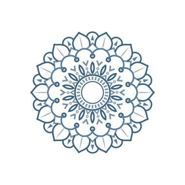 mandala süsü dekoratif ikon vektör illüstrasyon tasarımı