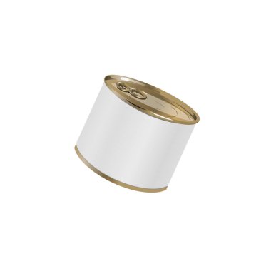 Teneke kutu beyaz arkaplanı izole etti