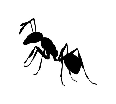 Karınca silueti simgeleri Vektör Resimleri