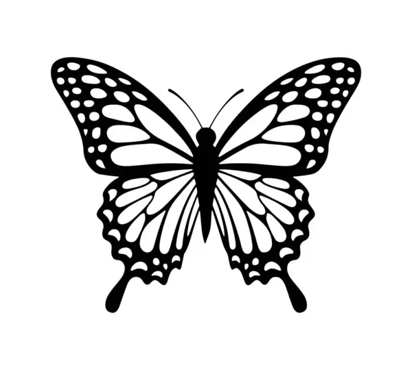 Kelebek silueti simgeleri Vektör Resimleri 