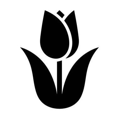 Lale Çiçeği Silüeti Simge Vektör ResmiComment 