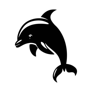 Yunus silueti simgeleri Vektör Resimleri