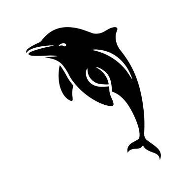 Yunus silueti simgeleri Vektör Resimleri