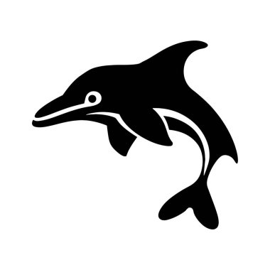 Yunus silueti simgeleri Vektör Resimleri