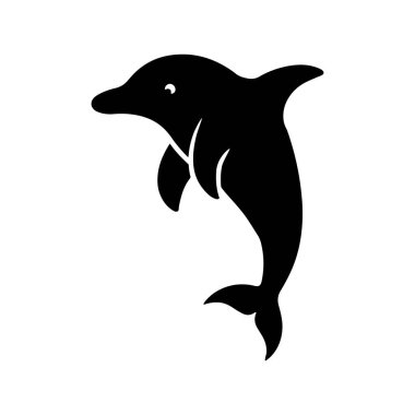 Yunus silueti simgeleri Vektör Resimleri