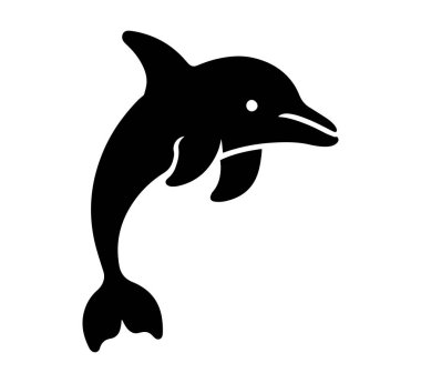 Yunus silueti simgeleri Vektör Resimleri