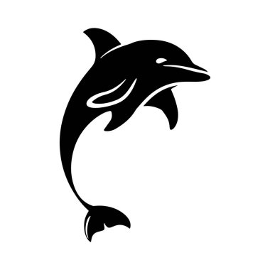 Yunus silueti simgeleri Vektör Resimleri