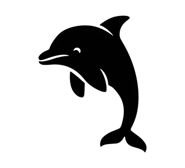 Yunus silueti simgeleri Vektör Resimleri