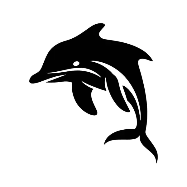 Yunus silueti simgeleri Vektör Resimleri