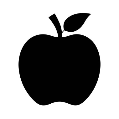 Beyaz arkaplandaki Apple vektör siluetleri. Logolar, simgeler, baskılar ve dijital projeler için uygun.