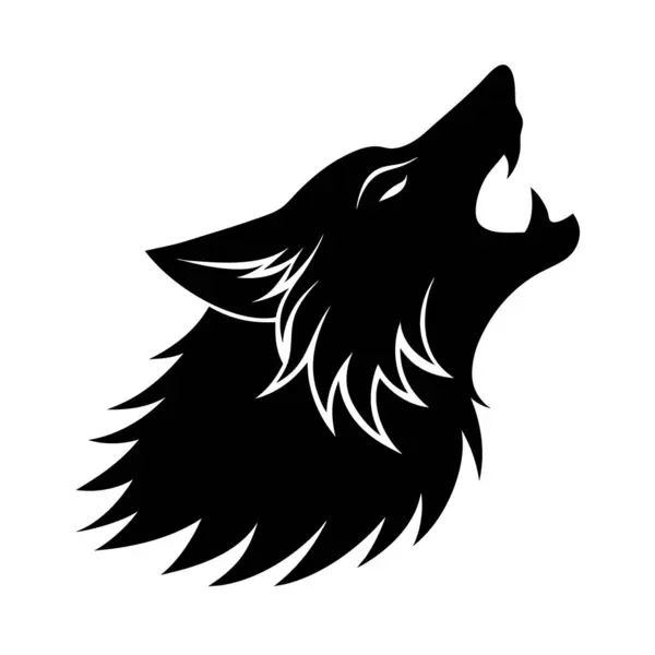 Kurt vektör çizimi. Kurt kurt simgesi logosu. Kurt başlı logo. kurt logosu