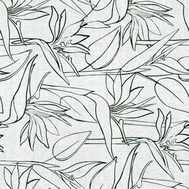 Sorunsuz çiçek desenli. Çizilmiş vektör çizim el