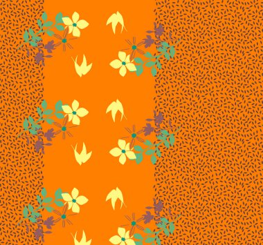 Çiçek süsüsüyle kusursuz soyut desen