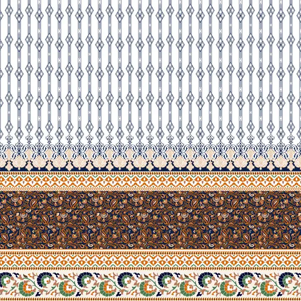 Soyut etnik pürüzsüz örüntünün vektör illüstrasyonu