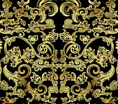 Altın elemanları ile Seamless Modeli.