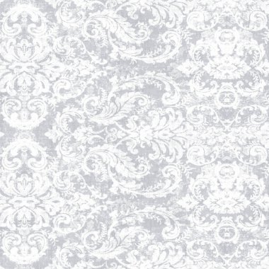 Beyaz güllü ve gri arkaplanda kumaş, duvar kâğıdı, web tasarımı, tekstil, tebrik kartı, davetiye ve web için yaprakları olan kusursuz çiçek desenli vektör.