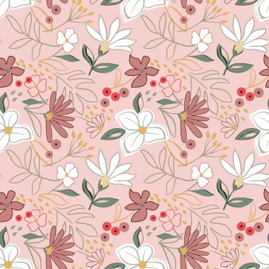 Kusursuz çiçek desenli tasarım 