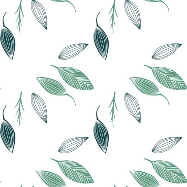 Vektör kusursuz desen. Grafik çiçek süsü.