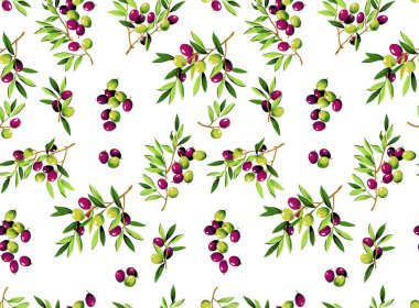 Suluboya çilek ile Seamless Modeli