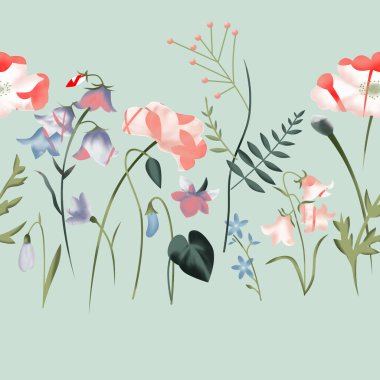 çiçek ve yaprakları çiçek arka plan