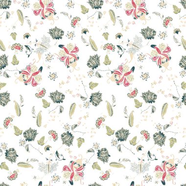 Çiçekli vektör deseni