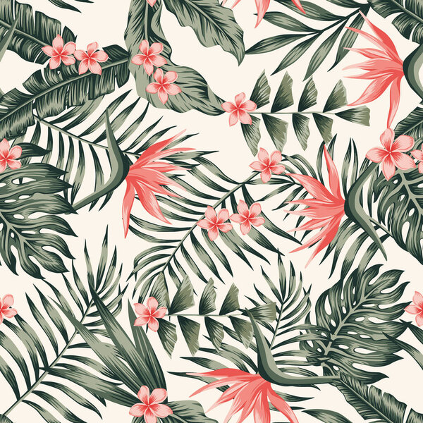 Художественные работы по дизайну тропических листьев