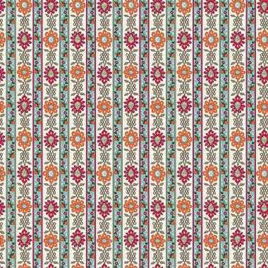 vektörsüz çiçek desenli tekstil tasarımı