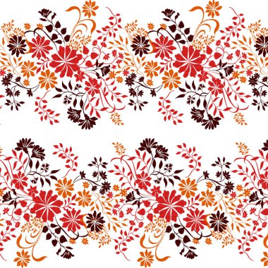 Kusursuz çiçek deseni. Vektör illüstrasyonu.