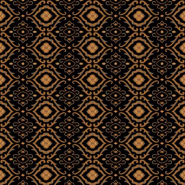 Geometrik süslemeli kusursuz desen. vektör illüstrasyonu