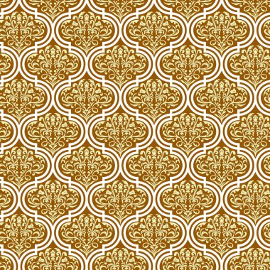 damaskesiz şablon arkaplan vektör çizimi