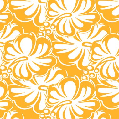 Çiçekli çiçek desenli vektör, kelebekler. pürüzsüz arkaplan