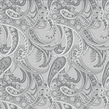 Beyaz ve siyah renklerde kusursuz desen. vektör illüstrasyonu.