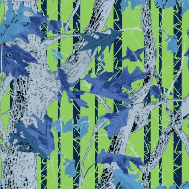 Yeşil ve mavi renklerde kusursuz soyut desen