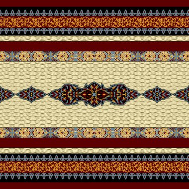 Kusursuz çiçekli etnik desen. vektör illüstrasyonu