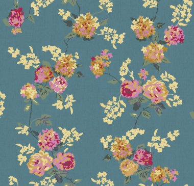 Çiçekli suluboya desenler. Çiçek deseni.