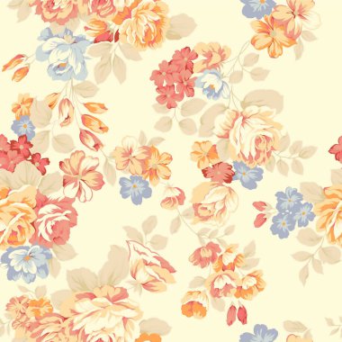 Çiçeksiz suluboya desen