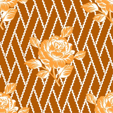 Çiçeksiz desen. Vektör