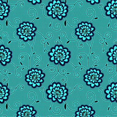 vektörsüz çiçek desenli el çizimi