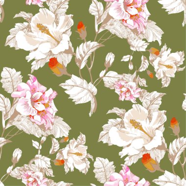 suluboya çiçek arkaplan çalışması